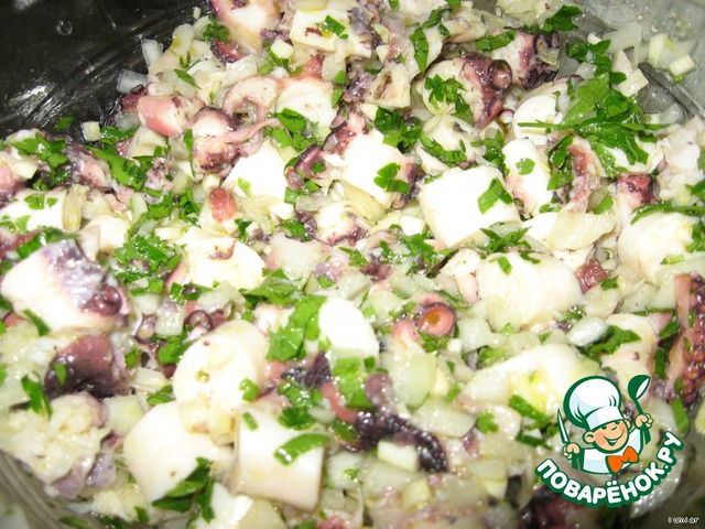 Салат из осьминога/Salada do polvo