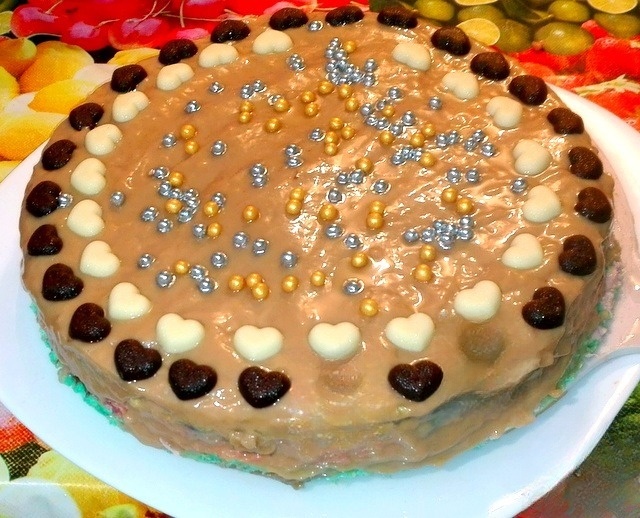 Waffle cake with Nutella