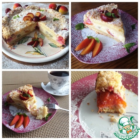 Cheese and berry pie