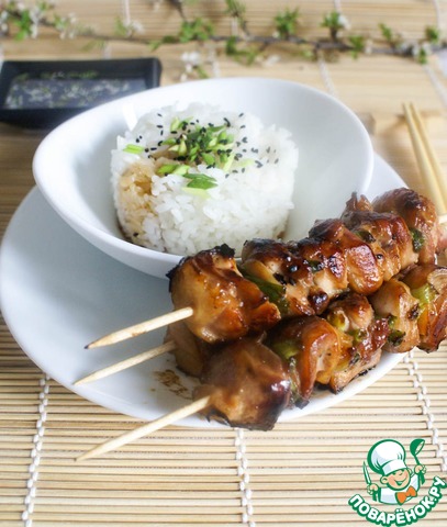 Yakitori of chicken legs
