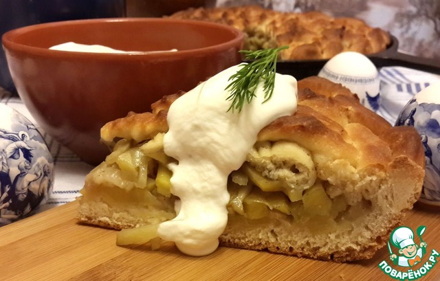 Grandma's pie with the potatoes