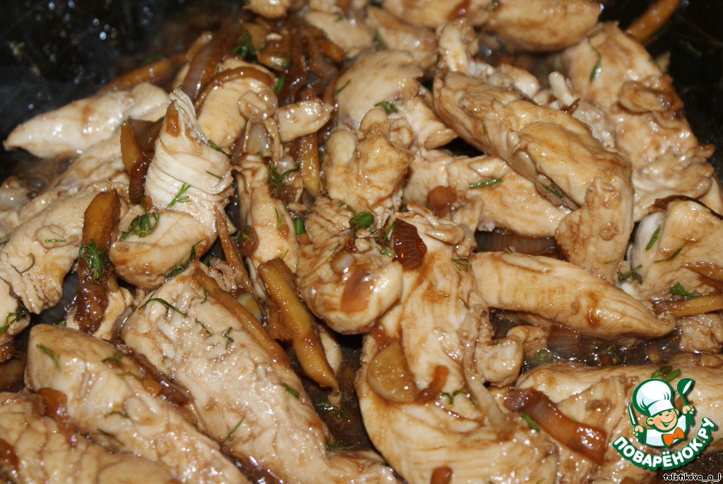 Chicken in ginger sauce