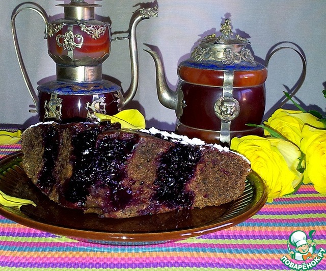 Lean coffee cake with black currant