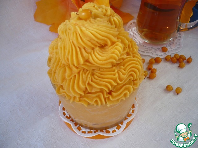 Sandwich butter with sea buckthorn