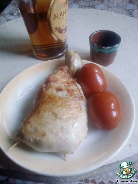 Stuffed chicken legs