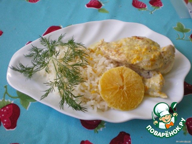 Chicken Breasts with orange and white wine