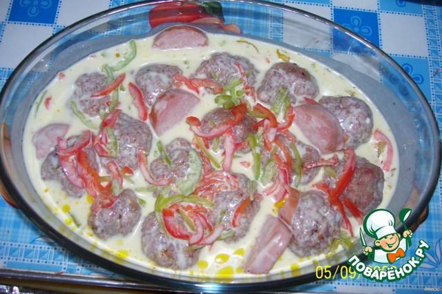 Meatballs in the casserole