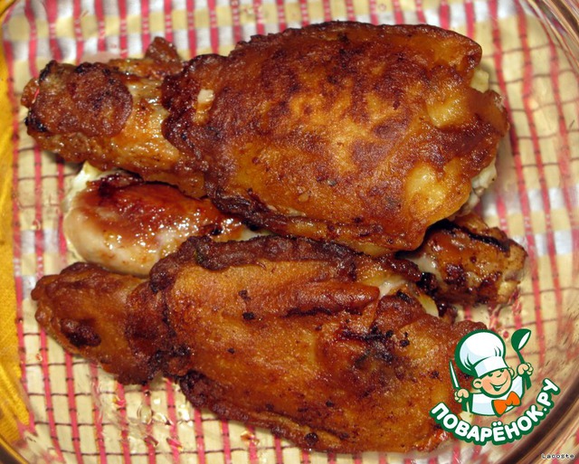 Chicken drumsticks with a pocket