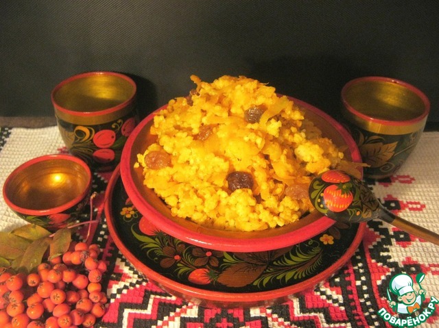 Pumpkin porridge with millet