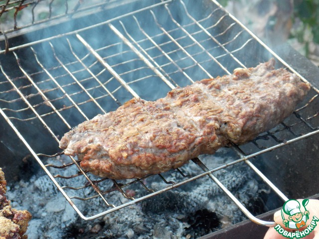 Skewers of minced meat