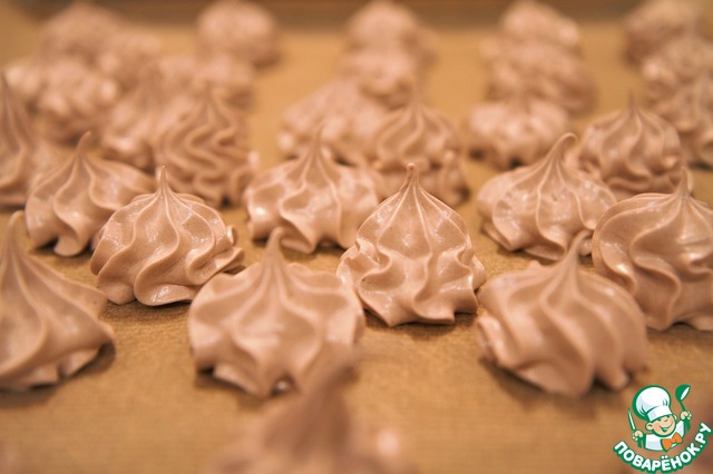 Шоколадные французские меренги