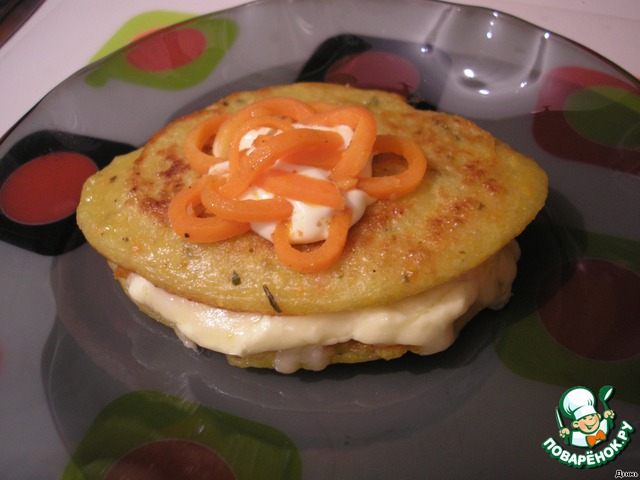 Vegetable pancakes – sandwich