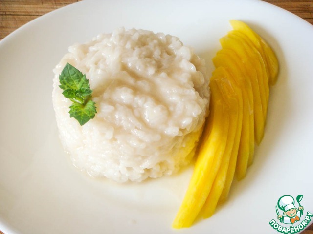 Thai sticky rice with mango