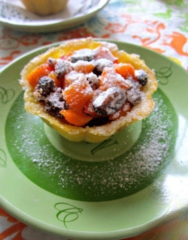 Корзиночки из поленты с тыквой