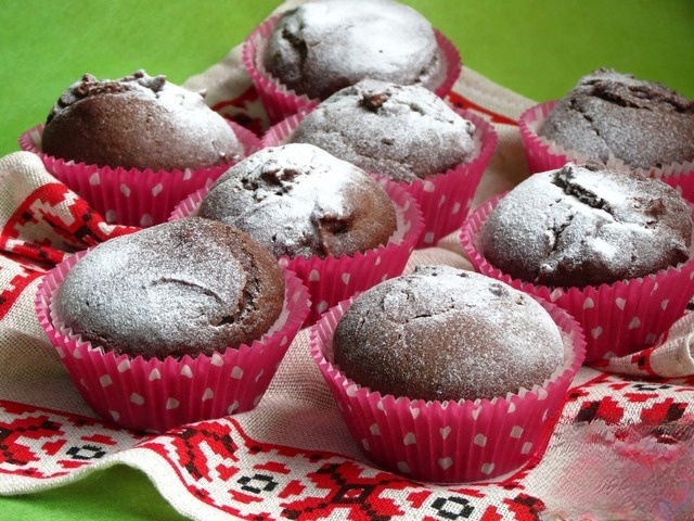 Постные шоколадные маффины