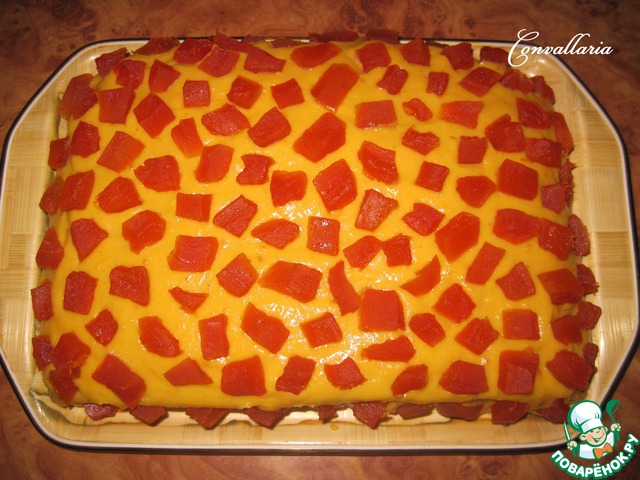 Тыквенно-миндальное пирожное