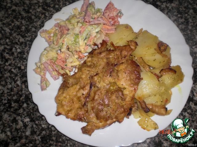 Battered chicken