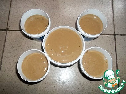 Caramel-banana ice cream