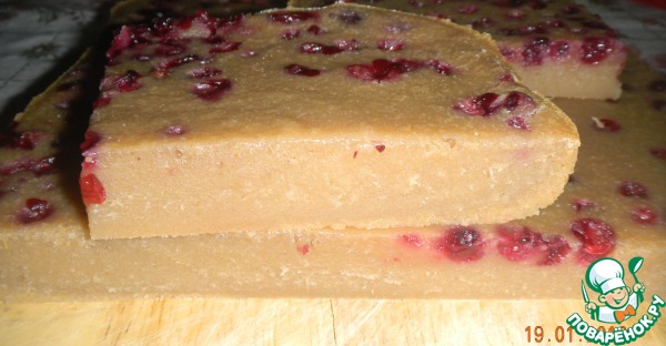 Кофейный манник с брусникой