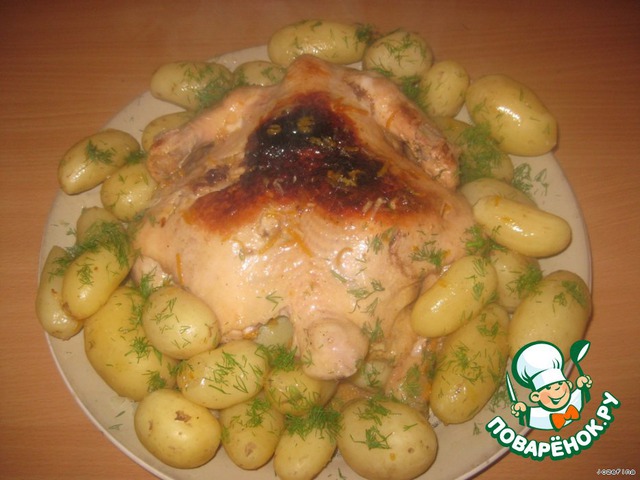 Chicken with oranges