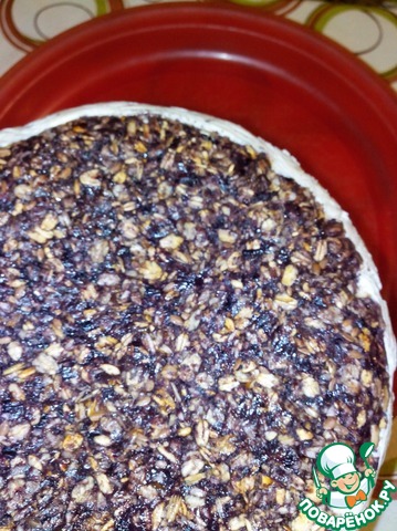 Diet cheesecake with flax seed