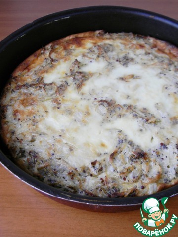 Луковый пирог с рисом и киноа