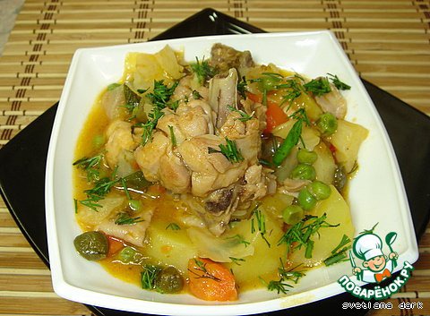 Vegetable stew with chicken