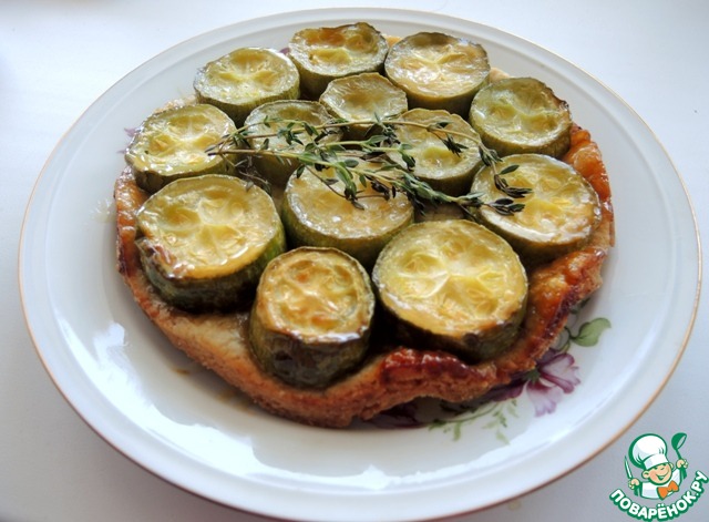 Перевернутый пирог с кабачками