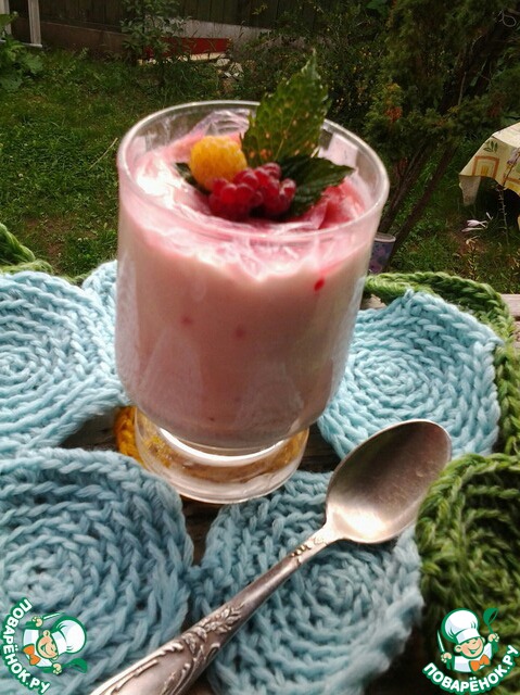 Raspberry souffle