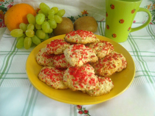 Coconut cookies with cereals
