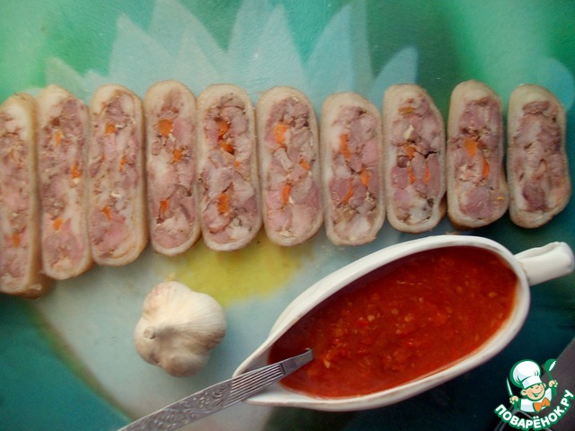 Ham pork shank with paprika and garlic