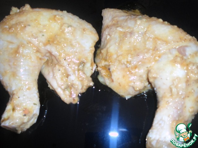 Chicken wings in caramel