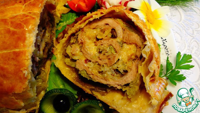 Meatloaf in puff pastry