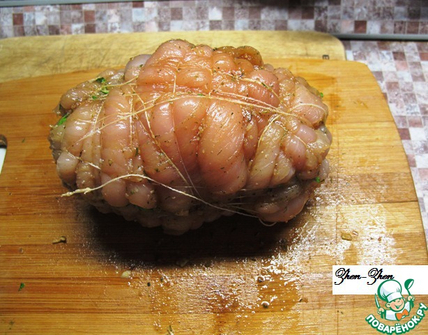 Chicken breast with dried apricots