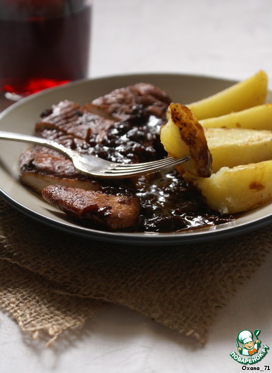 Chicken Breasts with a sauce made of jam