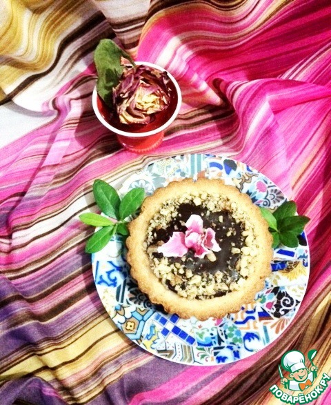 Миндальные тарталетки с шоколадной начинкой