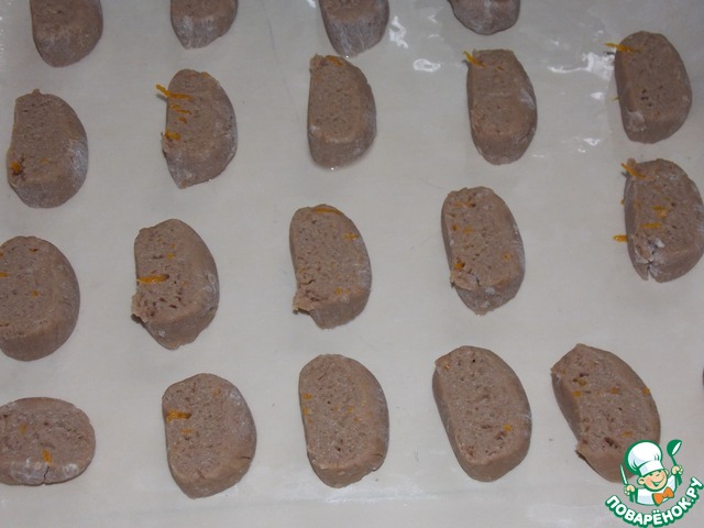 Chocolate citrus cookies