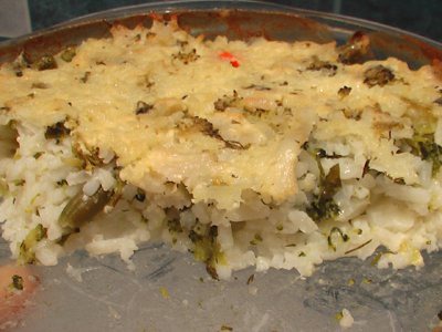 Casserole rice and vegetable