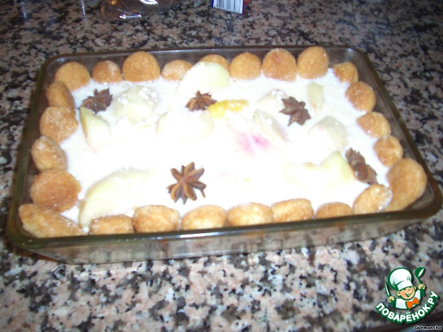 Фруктовый легкий пирог