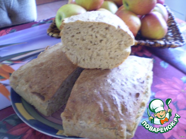 Homemade bread with cereals