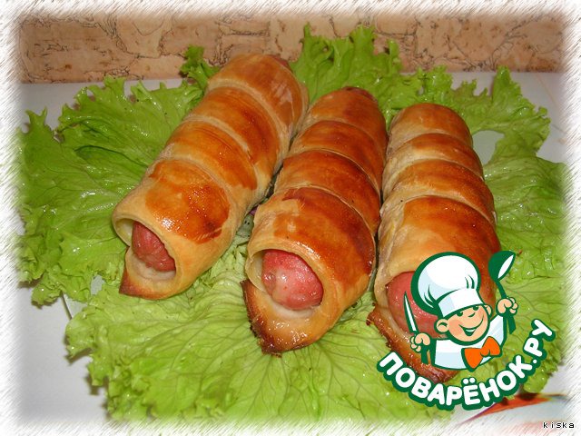 Sausage in puff