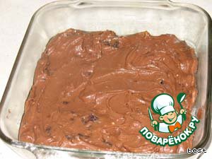 Шоколадные пирожные с черносливом и курагой