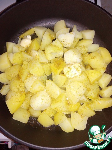 Potatoes boiled-fried