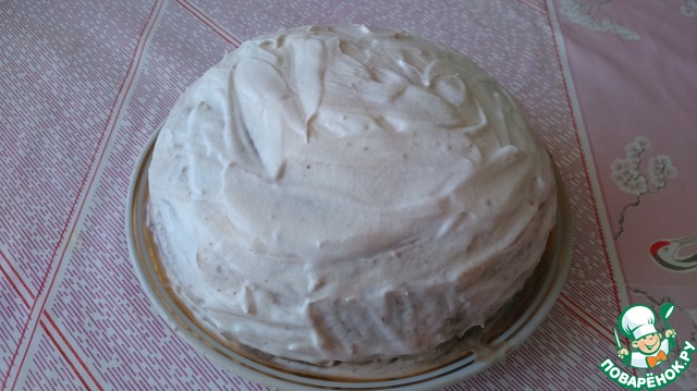 Quick cake with cocoa