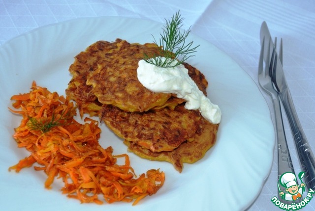 Carrot pancakes