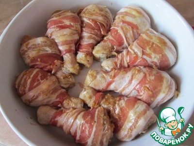Chicken drumsticks with herbs