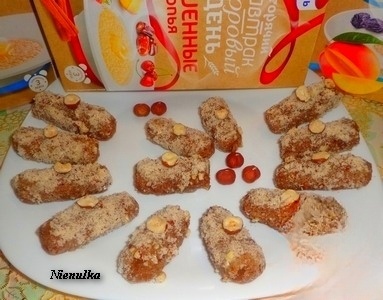 Millet-chocolate bars for Breakfast