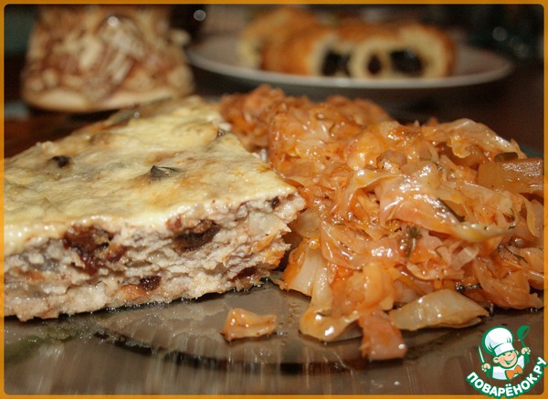 Casserole of chicken with prunes