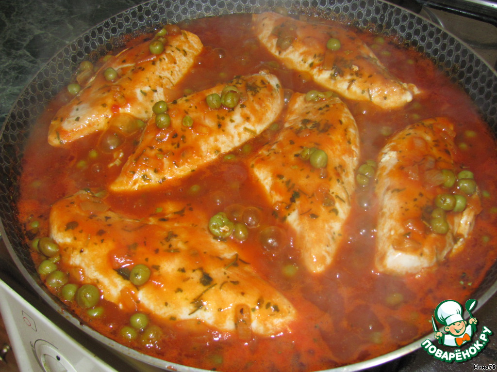 Chicken in tomato sauce
