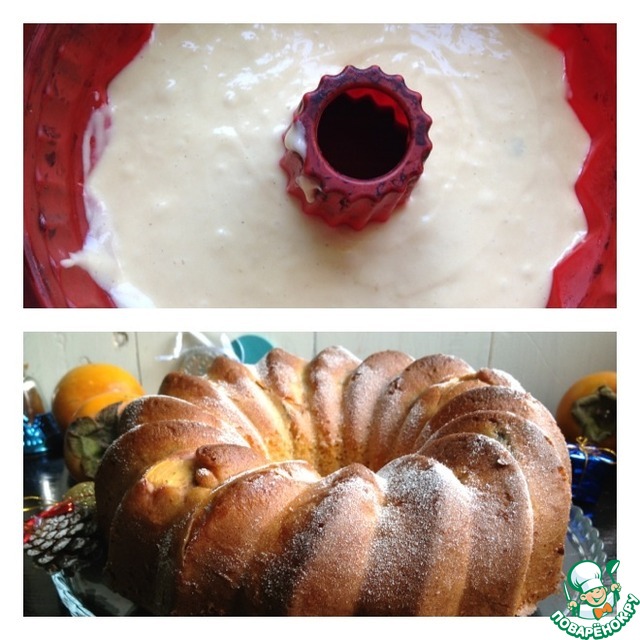 Пирог с хурмой 